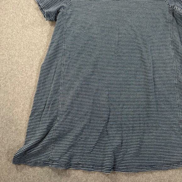 Jane & Delancey Swing Tee Shirt Dress Women's 1X Blue Stripe Short Sleeve Casual - Picture 3 of 9